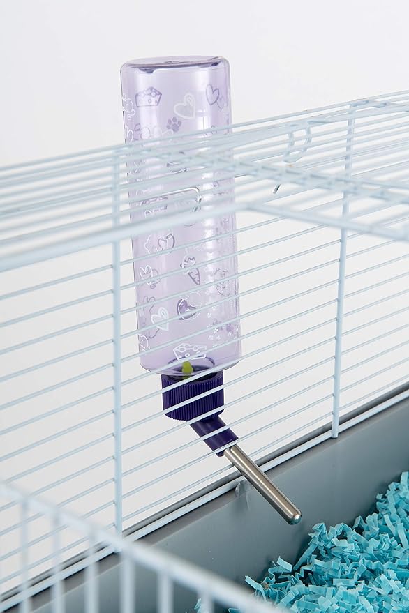 Lixit Standard Cage Water Bottles for Rabbits, Ferrets, Guinea Pigs, Hamsters, Rats, Mice and Other Small Animal's (8 Ounce, Purple) Lixit