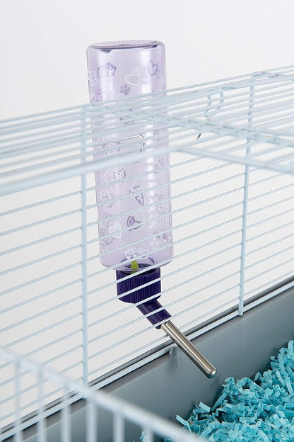 Lixit Standard Cage Water Bottles for Rabbits, Ferrets, Guinea Pigs, Hamsters, Rats, Mice and Other Small Animal's (8 Ounce, Purple) Lixit