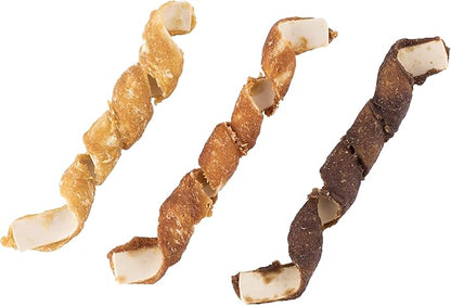 DreamBone Spirals Variety Pack, Treat Your Dog to a Chew Made with Real Meat and Vegetables - PAWPICO