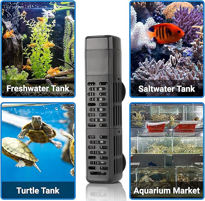 HiTauing Aquarium Heater, 50W/100W/200W/300W/500W Submersible Fish Tank Heater with Over-Temperature Protection and Automatic Power-Off When Leaving Water for Saltwater and Freshwater HiTauing