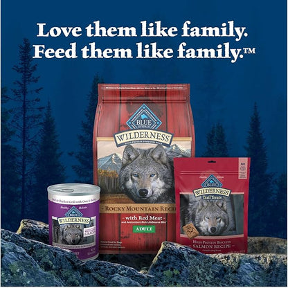 Blue Buffalo Wilderness Rocky Mountain Recipe High-Protein Adult Dry Dog Food Wholesome Red Meat - PAWPICO