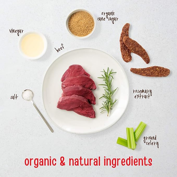 Full Moon All Natural Essentials Beef Jerky Tenders Free Range Human Grade 24 oz - PAWPICO