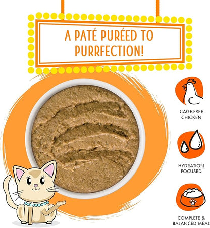 Weruva Wet Cat Food, Love Connection with Chicken and Salmon Pate, 2.8oz Slide N Serve Pouch, Pack of 12 - PAWPICO