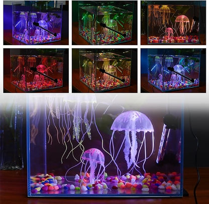 LED Aquarium Lights, RGB Fish Tank Lights Underwater IP68 Waterproof Submersible Remote Control Tank Lid Lights Colored Adjustable Fish Aquarium Tank Waterfall Lighting, 15 inch S+SMIFUL