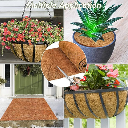 ZeeDix 3 Pieces Coconut Fiber Reptile Substrate Mat, 12 x 20 inches Natural Coco Mat Reptile Carpet Coco Fiber Liner Turtle Bedding Reptile Terrarium Liner for Lizard Snake Turtle Gecko Bearded Dragon ZeeDix