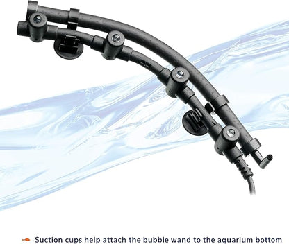 Aqueon Fish Tank Aquarium Flexible LED Accent Light and Bubble Wand, Multi Color, 21 Inch Aqueon