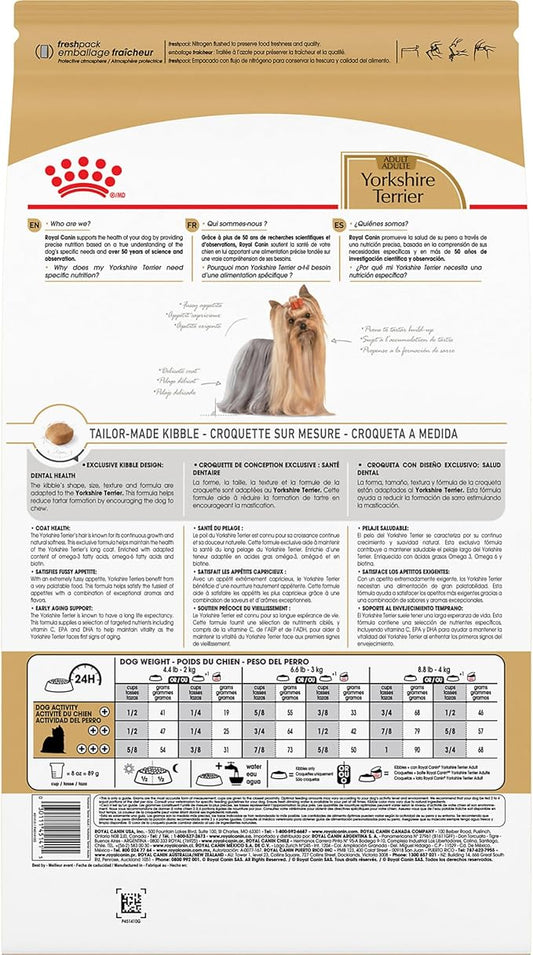 Royal Canin Yorkshire Terrier Adult Dry Dog Food, 2.5 lb bag - PAWPICO