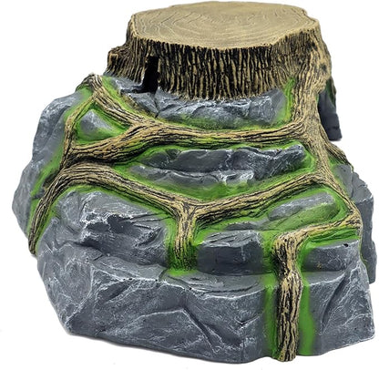 JIHAQUA Extra X Large Resin Reptile Tank Hideouts Cave Habitat Decor for Leopard Gecko Tank Accessories JIHAQUA