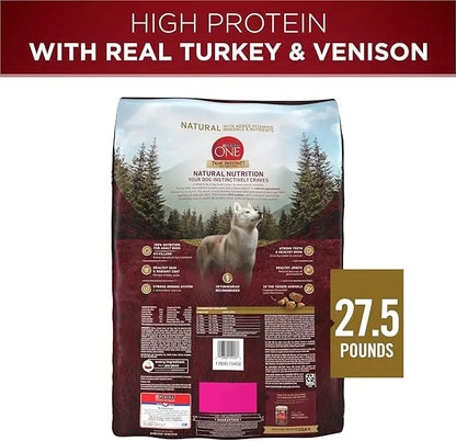 Purina ONE True Instinct With A Blend Of Real Turkey and Venison Dry Dog Food - 27.5 lb. Bag - PAWPICO
