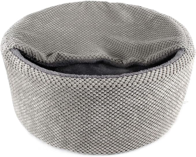 Winsterch Large Washable Warming Cat Bed House, Round Soft Cat Beds,Pet Sofa Bed, Small Pet Beds (17.8 x 17.8 x 7.84 in) - PAWPICO