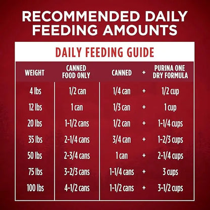 Purina ONE High Protein Wet Dog Food True Instinct Tender Cuts in Dog Food Gravy With Real Beef and Wild-Caught Salmon - (Pack of 12) 13 oz. Cans - PAWPICO