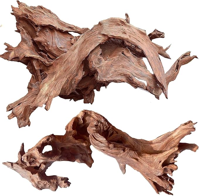Natural Large Coral Driftwood for Aquarium Decor Fish Tank Decorations Reptile Decor, Assorted Driftwood Branch 10-14" Pack of 2 Jorewood