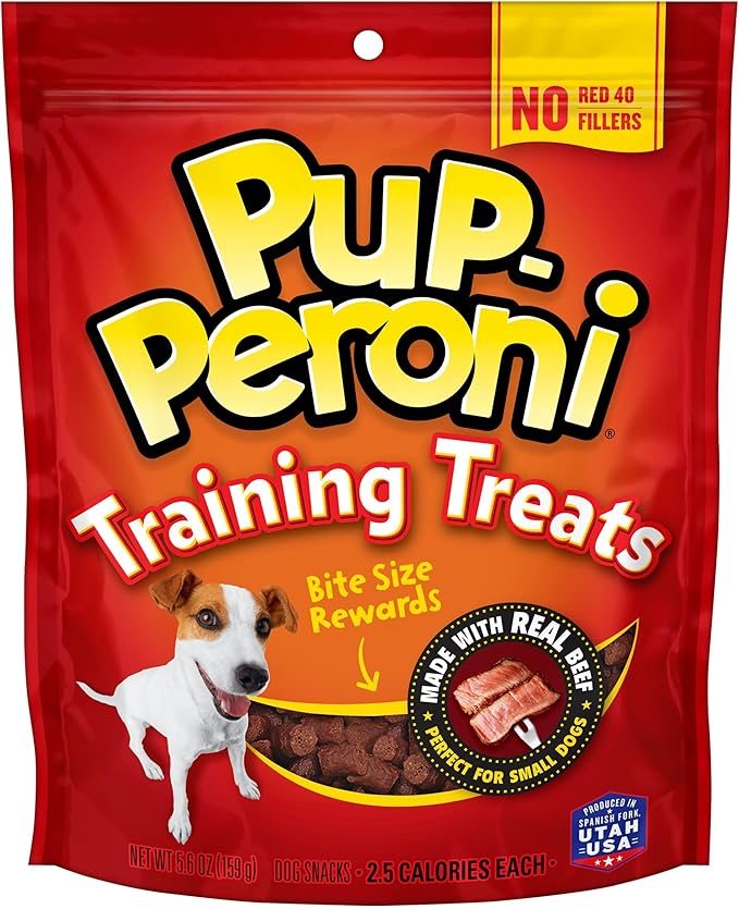 Pup-Peroni Training Dog Treats, Original Beef Flavor, 5.6 Ounce (Pack of 8), Made with Real Beef, Bite Size Rewards - PAWPICO