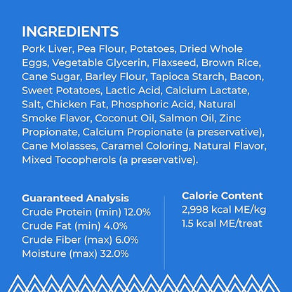 Buddy Biscuits Trainers 10 oz. Pouch of Training Bites Soft & Chewy Dog Treats Made with Bacon Flavor - PAWPICO