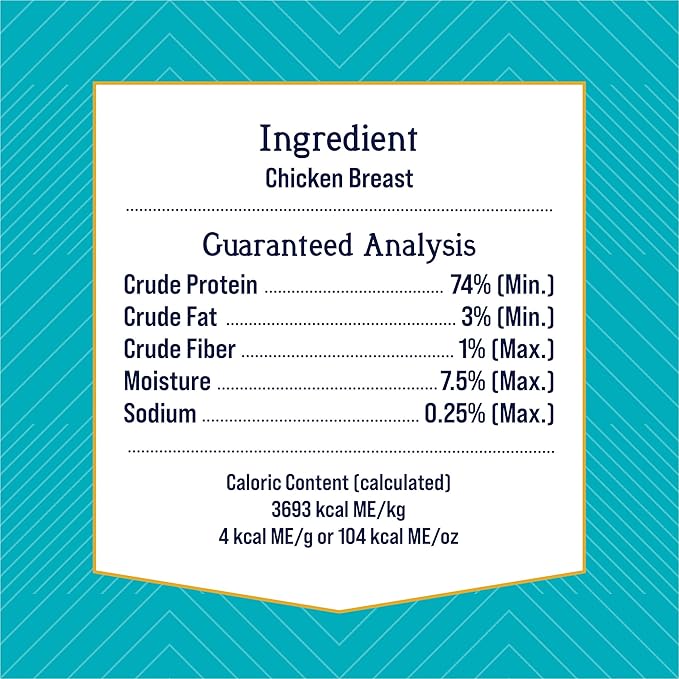 Stewart Freeze Dried Dog Treats, Chicken Breast, 3 oz, Grain Free & Gluten Free, Resealable Pouch, Single Ingredient, Training Treat in Beef Liver, Salmon, Chicken Liver & Chicken Breast 4, 14, 21 oz - PAWPICO