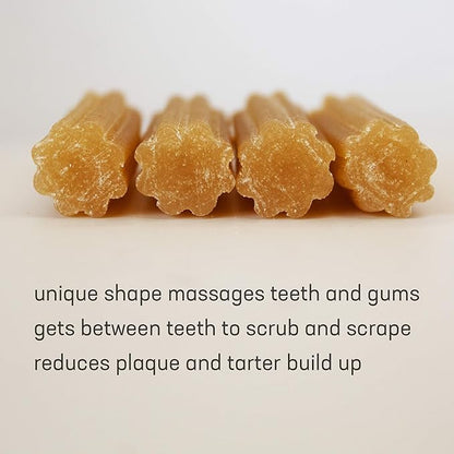 Himalayan Dog Chew Churro Yak Cheese Dog Chews, 100% Natural, Long Lasting, Gluten Free, Healthy & Safe Dog Treats, Lactose & Grain Free, Protein Rich, For All Breeds, Soft, Chicken Flavor, 4 Pack - PAWPICO