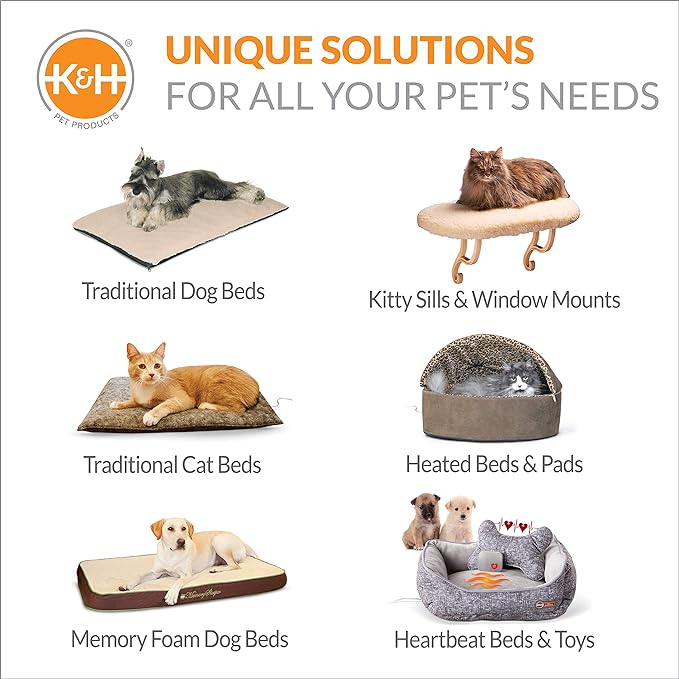 K&H Pet Products Outdoor Kitty House, Outdoor Cat House for Outside Community Cats, Strays, and Ferals, Insulated Shelter, Cold Weather House for Winter, 19 X 22 X 17 Inches (Unheated) Cottage Design - PAWPICO