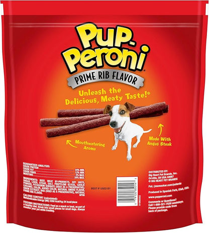 Pup-Peroni Dog Treats, Prime Rib Flavor, 38 Ounce, Made with Real Steak - PAWPICO