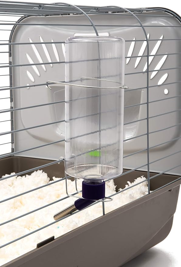 Lixit Standard Cage Water Bottles for Rabbits, Ferrets, Guinea Pigs, Hamsters, Rats, Mice and Other Small Animal's (32 Ounce, Clear Pack of 2) Lixit