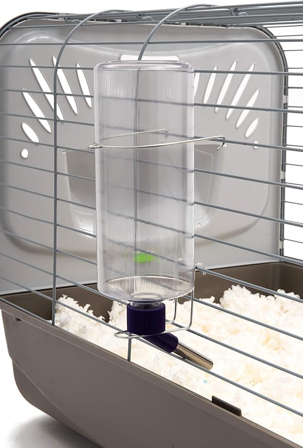 Lixit Standard Cage Water Bottles for Rabbits, Ferrets, Guinea Pigs, Hamsters, Rats, Mice and Other Small Animal's (32 Ounce, Clear Pack of 2) Lixit