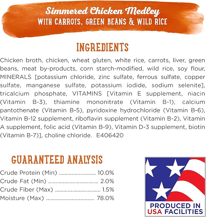 Purina Beneful Gravy Wet Dog Food, Prepared Meals Simmered Chicken Medley - (8) 10 oz. Tubs - PAWPICO