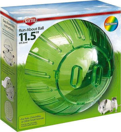 Kaytee 11.5" Assorted Color Run-About Exercise Ball For Pet Rats & Chinchillas Kaytee