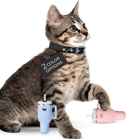 Kitty Cup Tumbler Cat Toy – Cute Cat Toy with Catnip, Crinkle Cat Toys for Cat Birthdays or Christmas, Funny Cat Toys for Kittens (Pink Peach Dust) - PAWPICO