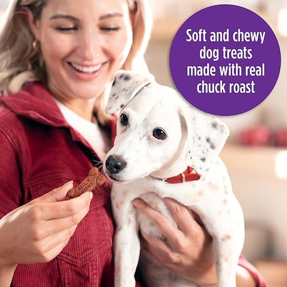 Milk-Bone Soft & Chewy Dog Treats, Beef & Filet Mignon Recipe, 5.6 Ounce (Pack of 10) Made with Real Chuck Roast - PAWPICO