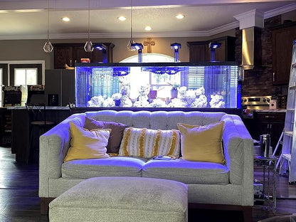 Aquarium Light - 95 Watt Sunrise Sunset Moonlight, Group Control Program Coral Reef Light Dimmable Full Spectrum for Marine Tanks,Saltwater Tank Light with Timer (G5 Bracket Version) SmatFarm