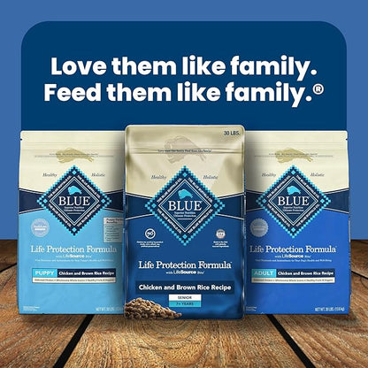 Blue Buffalo Life Protection Formula Large Breed Puppy Dry Dog Food with DHA, Vital Nutrients & Antioxidants, Made with Natural Ingredients, Chicken & Brown Rice Recipe, 15-lb. Bag - PAWPICO