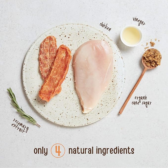 Full Moon Chicken Jerky Healthy All Natural Dog Treats Human Grade Made in USA Grain Free 6 oz - PAWPICO