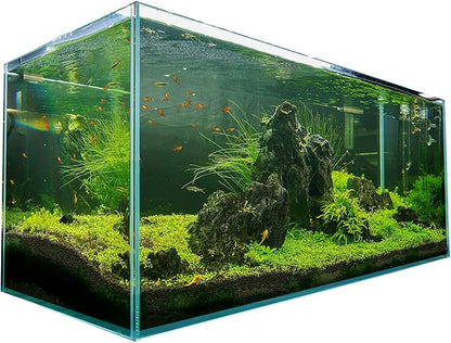 Landen 120P 72.2 Gallon Rimless Low Iron Aquarium Tank, W47.2 × D19.7 × H19.7 (120x50x50cm) 10mm Thickness with Black Nano Foam Leveling mat Included Landen