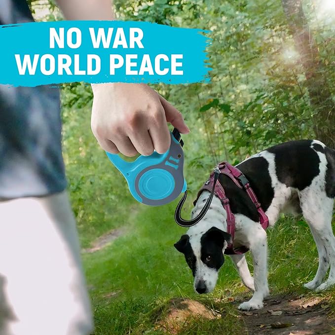 Retractable Dog Leash Automatic Telescopic Tractor Dog Tape, Pet Tape 10/16 FT Durable and Convenient, with Folding Bowl, Dispenser, Rubbish Bags, Suitable for Small and Medium Dogs LIEVUIKEN