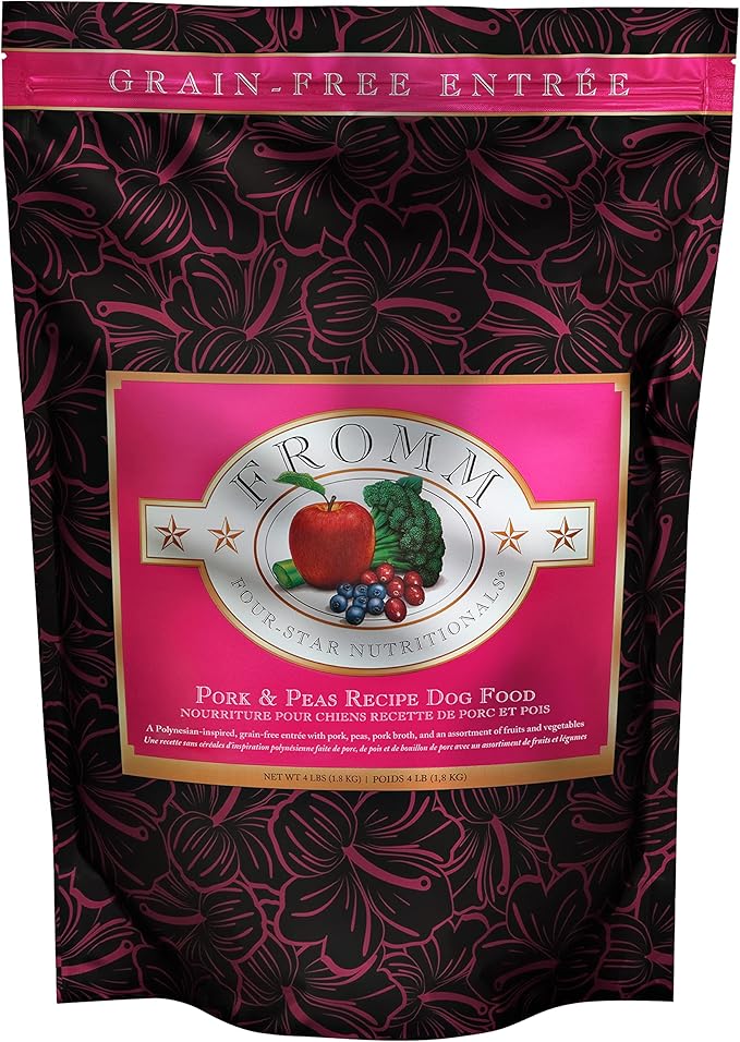 Fromm Four-Star Nutritionals Pork & Peas Dog Food - Premium Dry Dog Food - Pork Recipe - 4 lb - PAWPICO