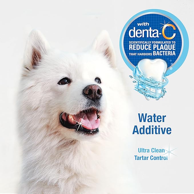 Nylabone Advanced Oral Care Dog Water Additive for Dental Care - Liquid Tartar Remover - Dog Breath Freshener & Teeth-Cleaning Liquid (32 oz.) (Pack of 2) Nylabone