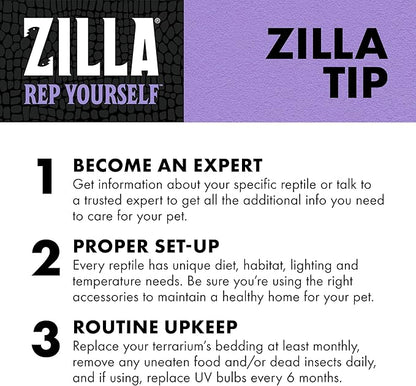 Zilla Pet Reptile Herbivore Food Medley Diet, 4 oz Zilla