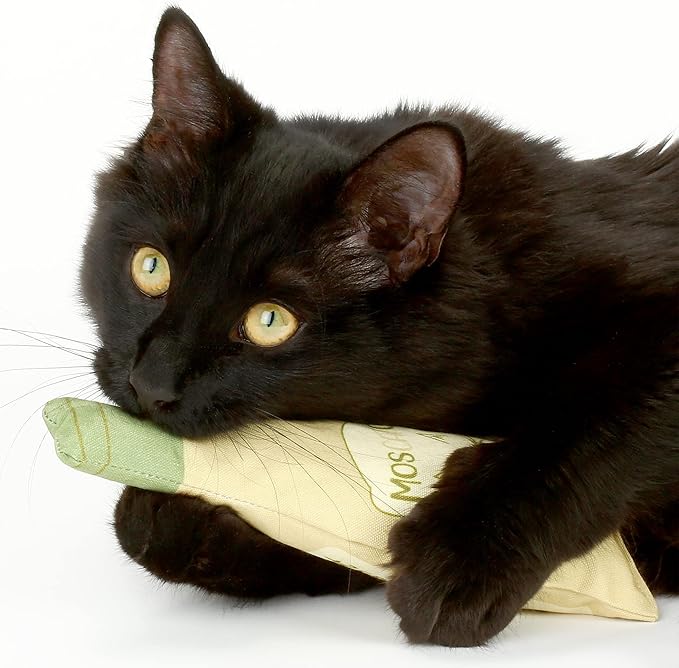 Wine Bottle Catnip Toys for Cats and Kittens Plush Wine Bottle - Funny Cat Toy Moscato and CATbernet - Cat Nip Toy for Wine Drinking Cat Moms and Dads - PAWPICO