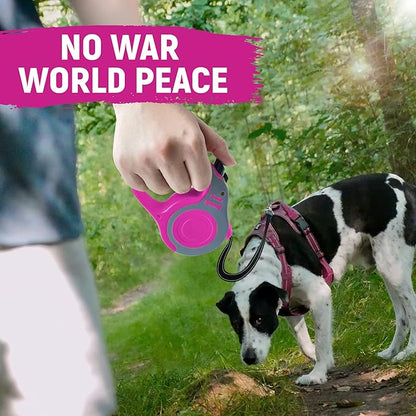 Retractable Dog Leash Automatic Telescopic Tractor Dog Tape, Pet Tape 10/16 FT Durable and Convenient, with Non-Slip Handle, Suitable for Small and Medium-Sized Dogs - PAWPICO