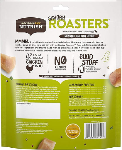 Rachael Ray Nutrish Savory Roasters Real Meat Dog Treats, Roasted Chicken Recipe, 12 Ounces, Grain Free - PAWPICO
