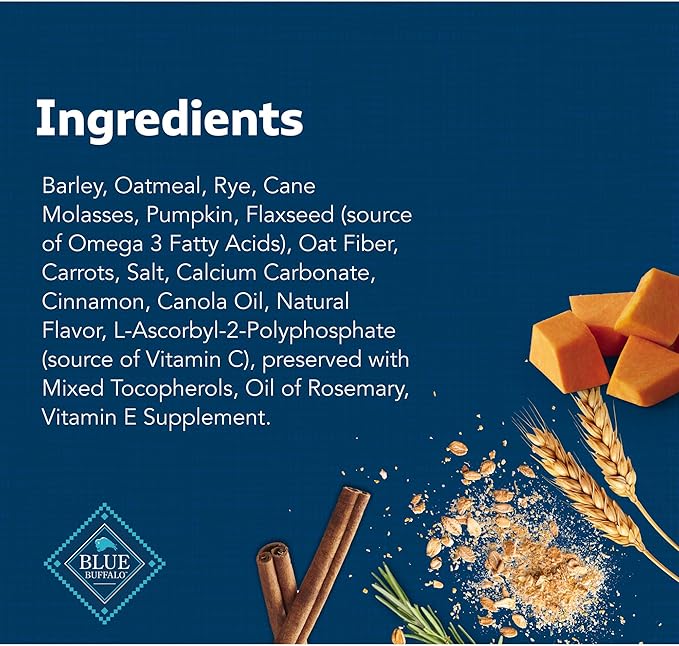 Blue Buffalo Health Bars Crunchy Dog Biscuits, Oven-Baked With Natural Ingredients, Pumpkin & Cinnamon, 16-oz Bag - PAWPICO