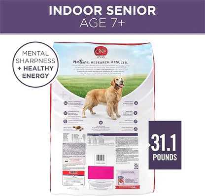 Purina ONE High Protein Dry Senior Dog Food Plus Vibrant Maturity Adult 7 Plus Formula - 31.1 lb. Bag - PAWPICO
