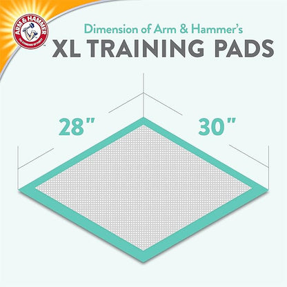 Arm & Hammer Green Tea Pet Training Pads | 200 Count Dog Training Pads with Super Absorbing Green Tea Baking Soda for 2X The Odor Control | Leakproof & Recycled Training Pads, XL,White - PAWPICO