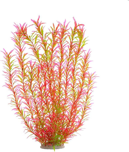 Aquarium Plastic Plants Large, Artificial Plastic Long Fish Tank Plants Decoration Ornaments Safe for All Fish 21 Inches Tall (J07 Pink) JIH