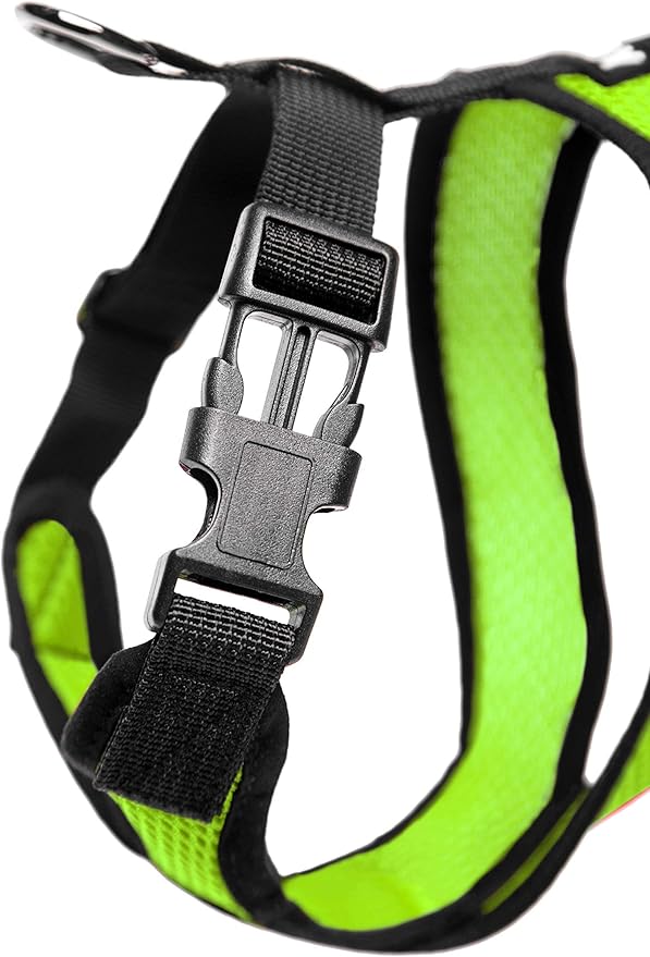 Gooby Comfort X Head In Harness - Green, Large - No Pull Small Dog Harness, Patented Choke-Free X Frame - Perfect on the Go Dog Harness for Medium Dogs No Pull or Small Dogs for Indoor and Outdoor Use Gooby