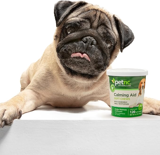 PetNC Natural Care Calming Aid Soft Chews for Dogs, 120 Count VisitthePetnc