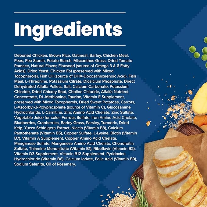 Blue Buffalo Life Protection Formula Senior Dry Dog Food, Supports Joint Health and Mobility, Made with Natural Ingredients, Chicken & Brown Rice Recipe, 5-lb. Bag - PAWPICO