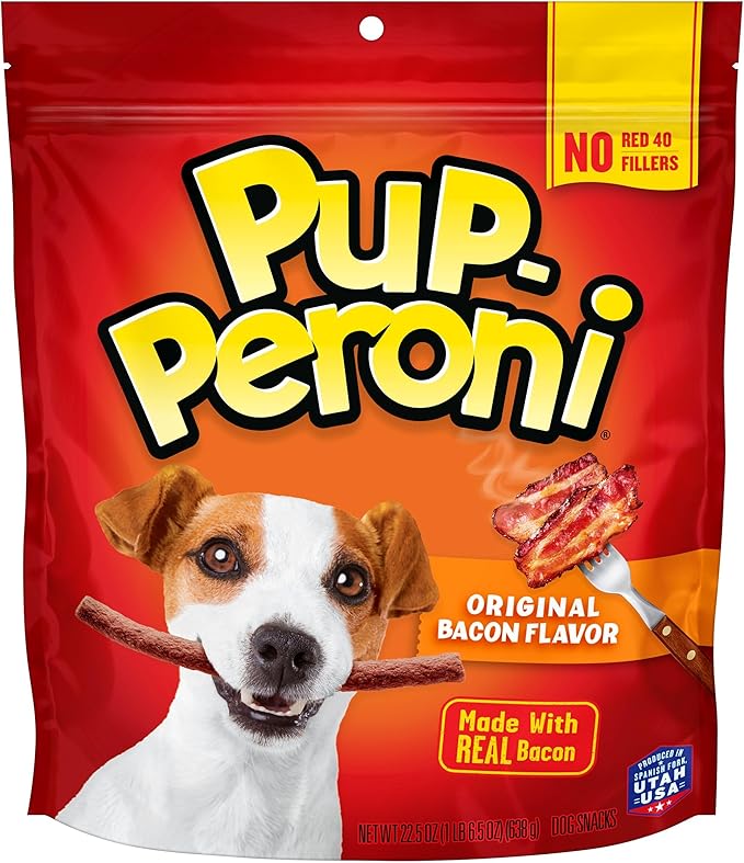 Pup-Peroni Dog Treats, Original Bacon Flavor, 22.5 Ounce, Made with Real Bacon - PAWPICO