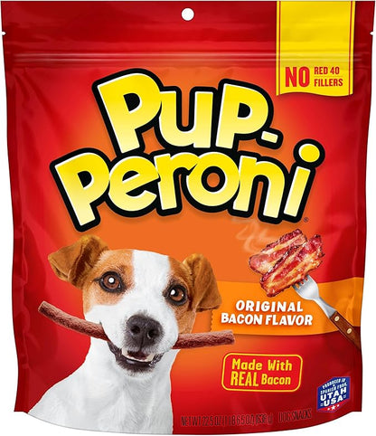 Pup-Peroni Dog Treats, Original Bacon Flavor, 22.5 Ounce, Made with Real Bacon - PAWPICO