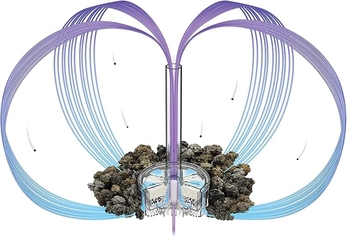 biOrb Classic 15 Acrylic 4-Gallon Aquarium with White LED Lights Modern Compact Tank for Tabletop or Desktop Display, Silver-Trimmed Tank biOrb