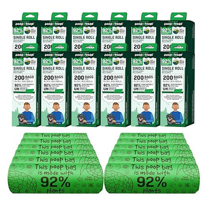 The Original Poop Bags Compostable Dog Waste Bag 2400 Poop Bags for Dogs, 100% Plant Based Dog Bags for Poop, Leak-Proof Pet Bags for Poop, Natural Scent Free Doggie Bags OK Compost Certification… - PAWPICO